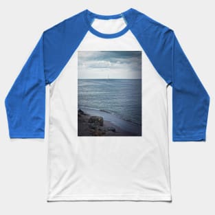 Seascape with a sailboat Baseball T-Shirt